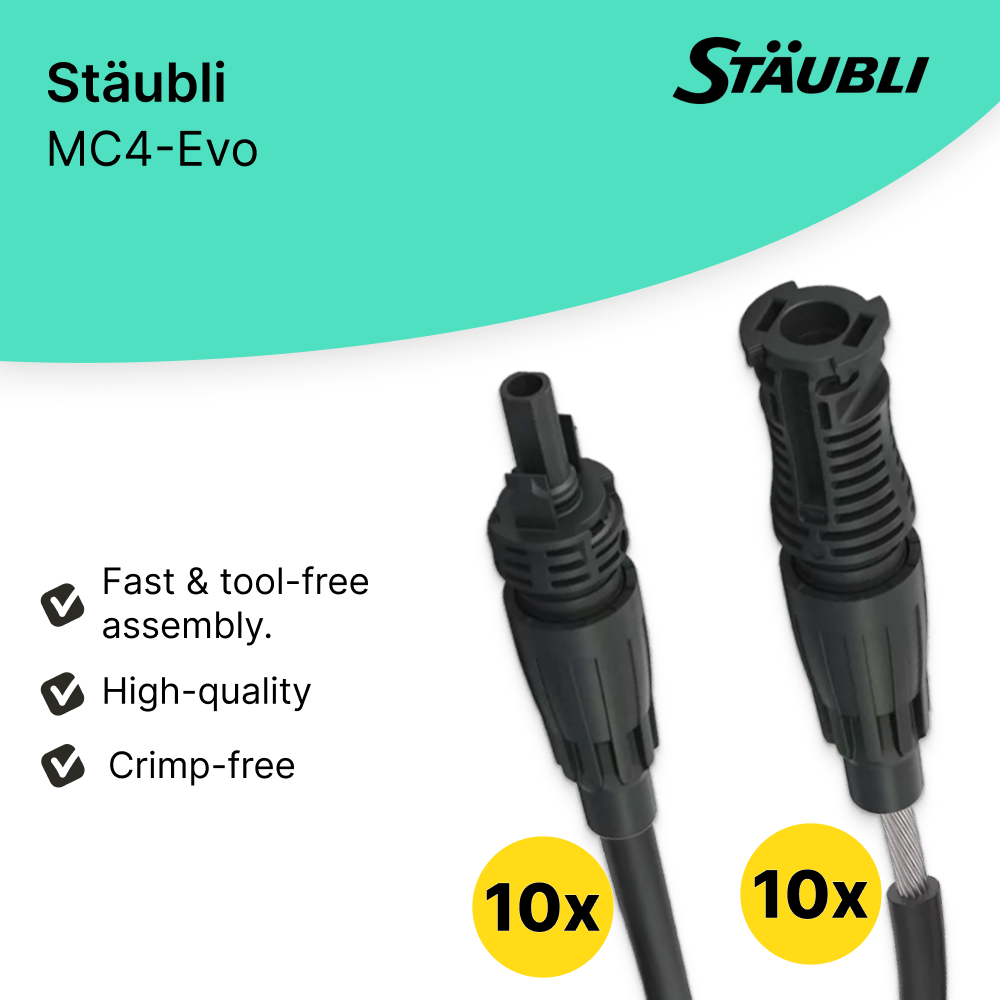 Stäubli Steckverbinder MC4-Evo ready