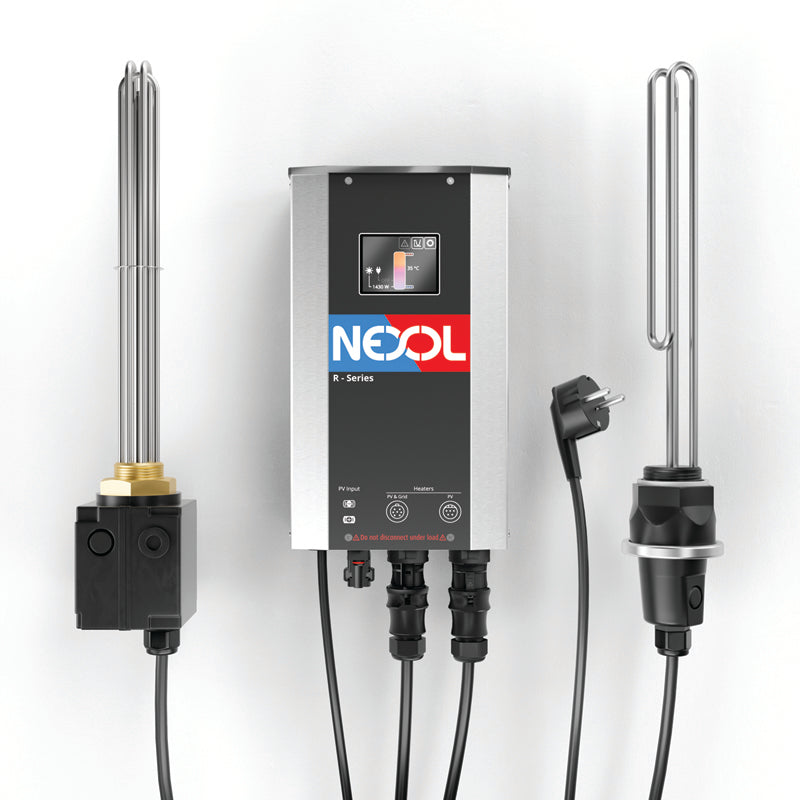 Solar heating rod and smart controller for water boilers – Resistencia solar y controlador inteligente para calderas de agua"