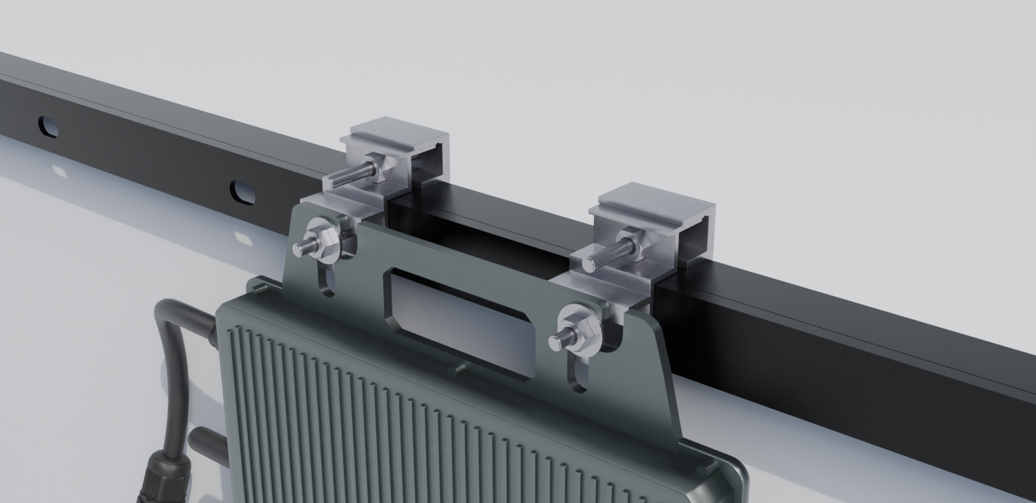Our new micro inverter mounts are coming – fixing your micro inverter to your solar kit has never been easier