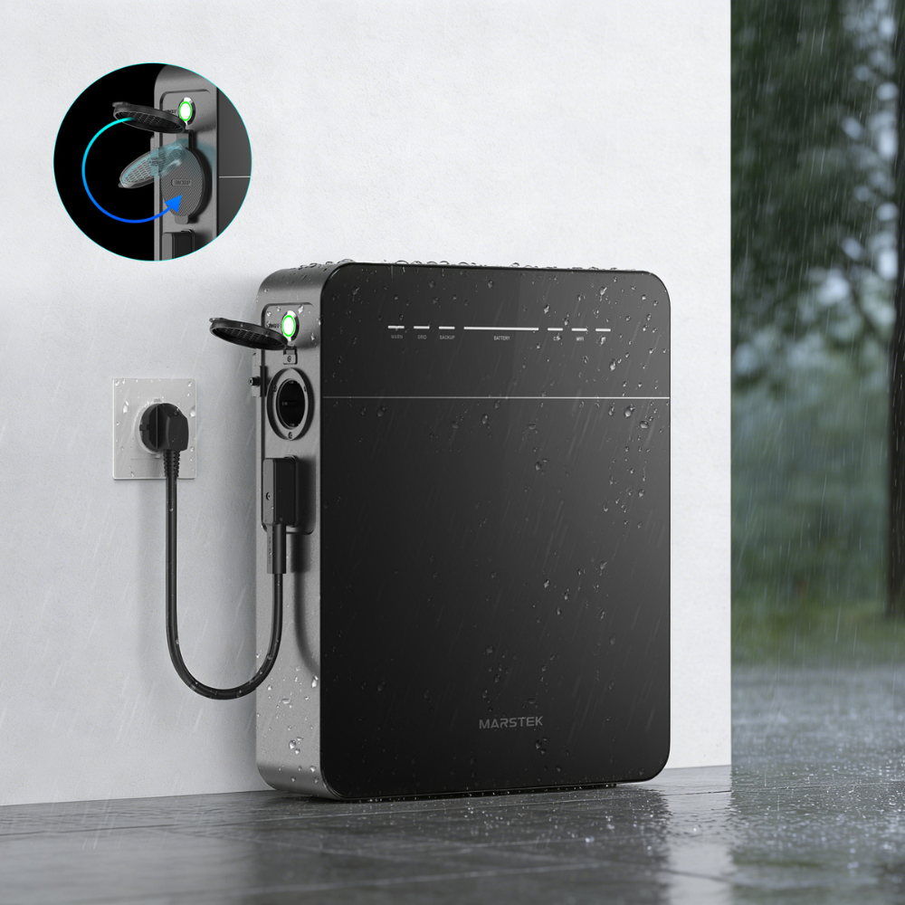 Armazenamento compacto para poupar e manter a sua casa sempre com energia
