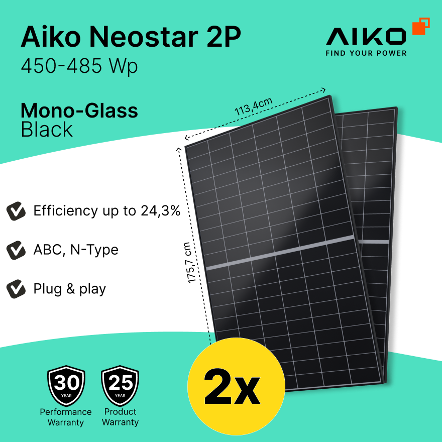Aiko Neostar 2p Mono-Glass black ABC N-Type