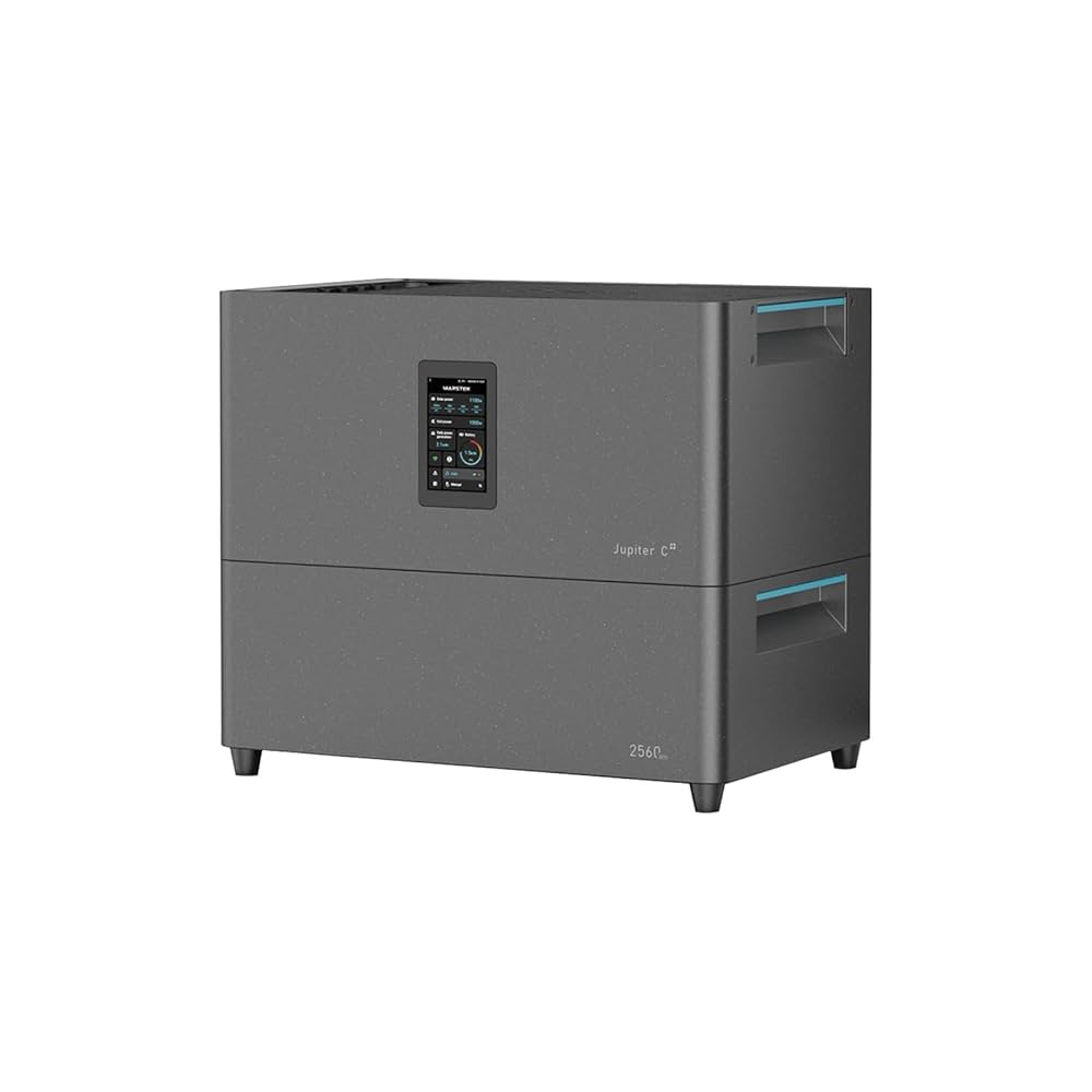 Marstek Jupiter C Plus solar battery with integrated display – Batería solar Marstek Jupiter C Plus con pantalla integrada y diseño compacto