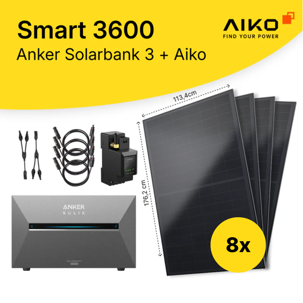 Kit solar Smart 3600 (Anker Solarbank 3 Pro + Aiko)